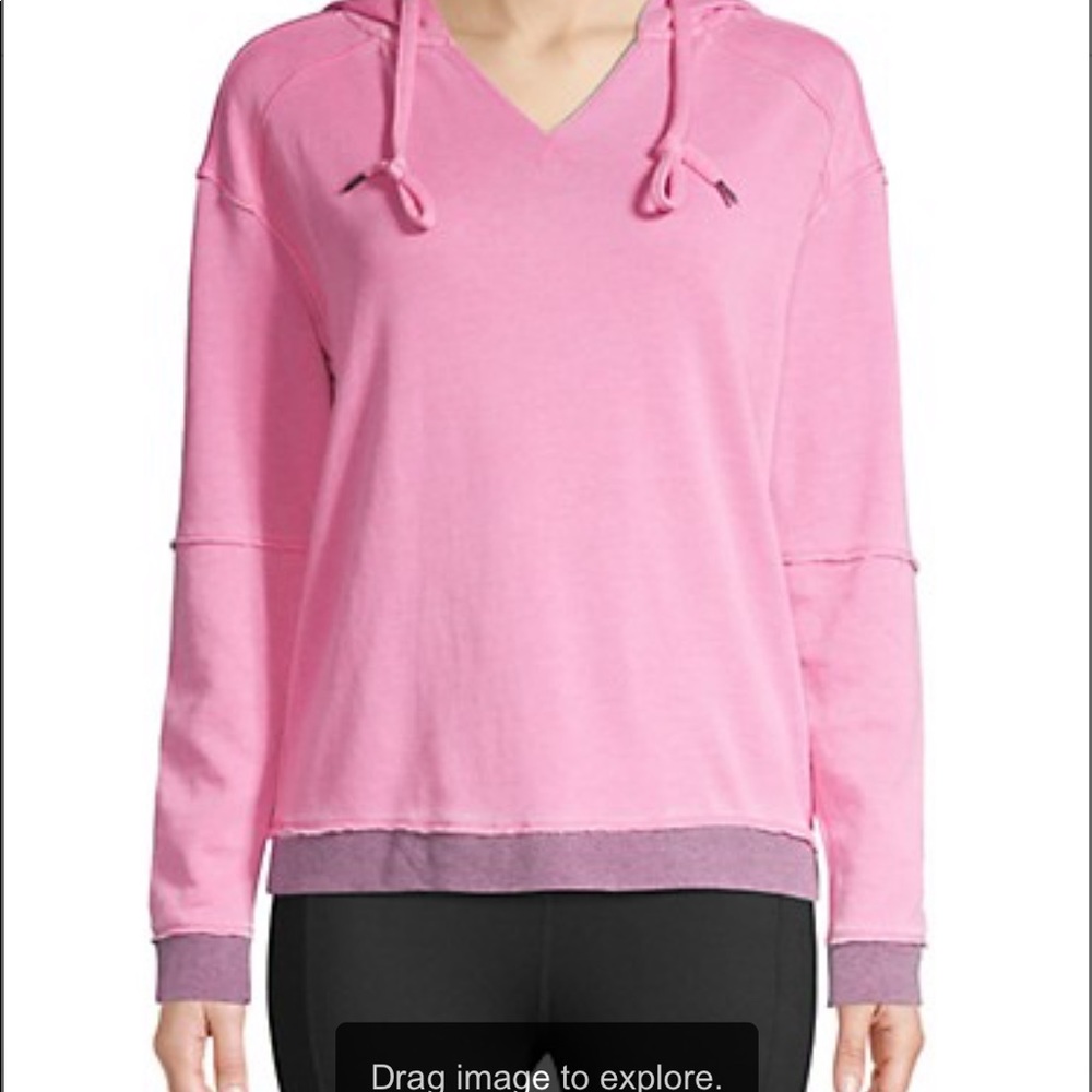 Nanette Lepore Pullover Cotton-Blend Hoodie small